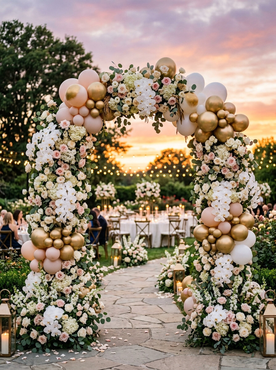 Sunset Garden U-Shaped Arch